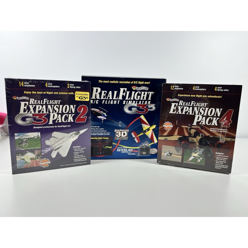 Great Planes Real Flight R/C Flight Simulator G3.5 Controller & Expansion Packs